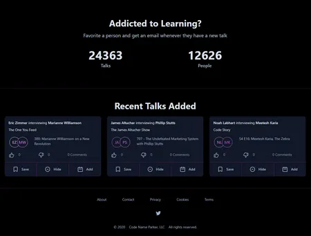 The ListenAddict Homepage 2